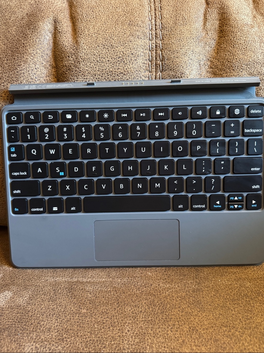 Amazon Gray Kindle Fire Tablet Keyboard Case with Trackpad - Universal Bluetooth